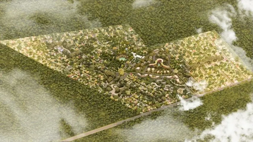 Aerial View partial umaya eco residencial valladolid