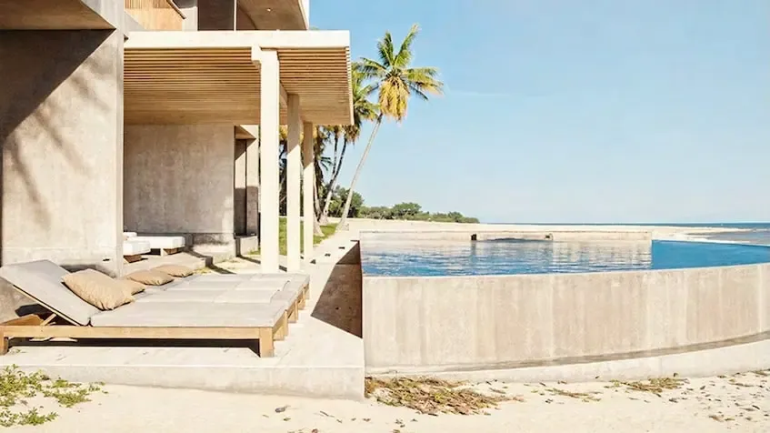 Alberca frente a la playa Maranta Bahia soliman Tulum