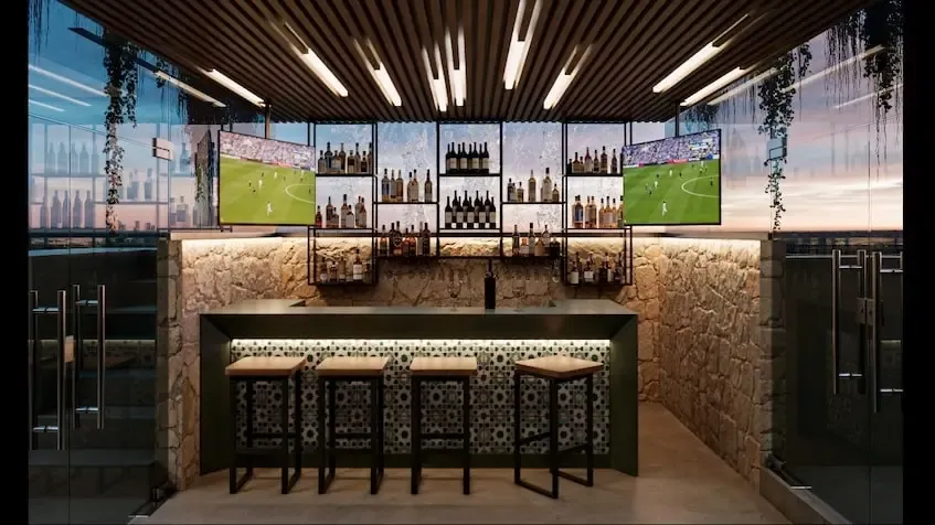 Bar rooftop en Ayana Residences Playa del Carmen