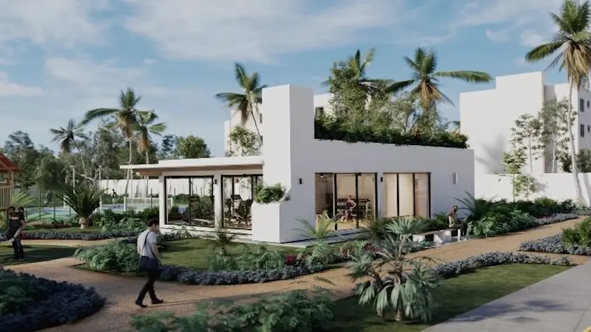 Clubhouse exterior Valmira Living Cancun