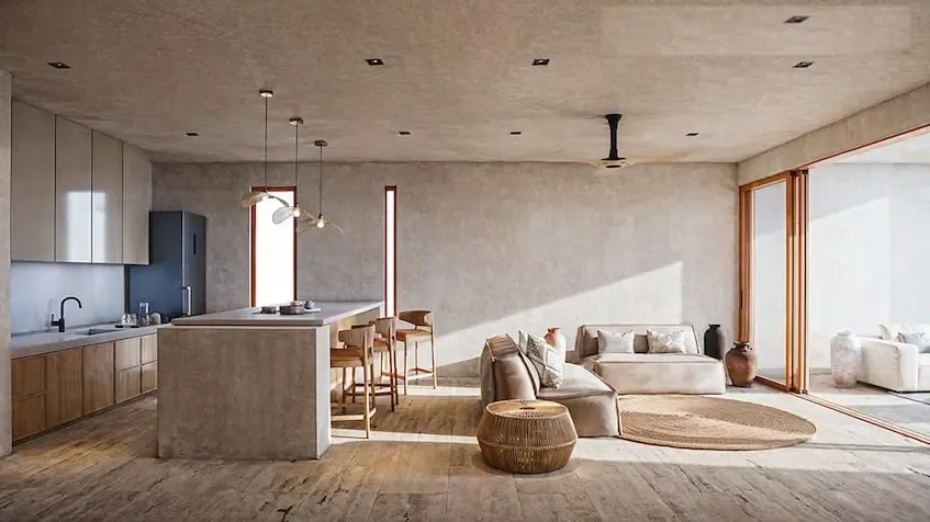 Cocina comedor Maranta Bahia soliman Tulum