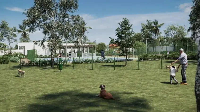 Parque para perros en Valmira Living Cancun