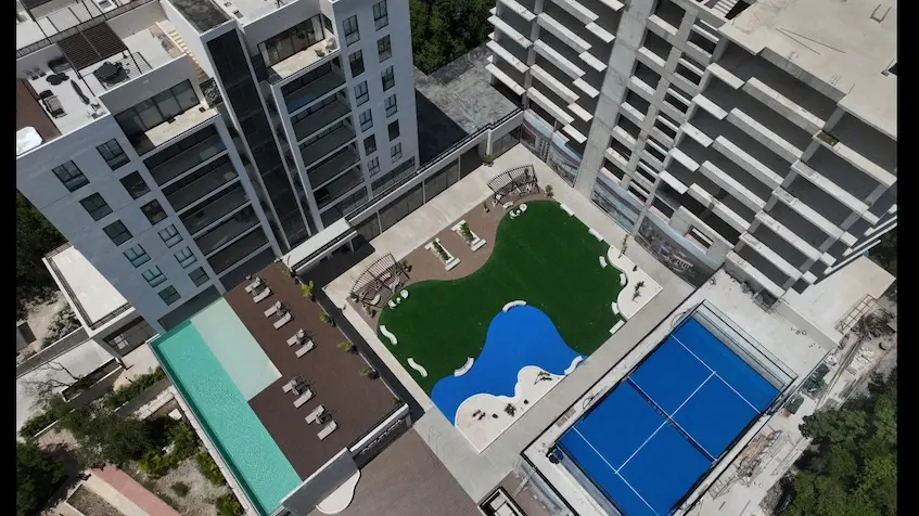 Vista aerea de Macondo Mayakoba Playa del Carmen