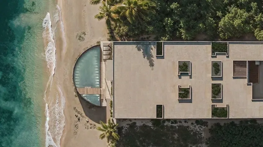 Vista aerea de Maranta Bahia soliman Tulum