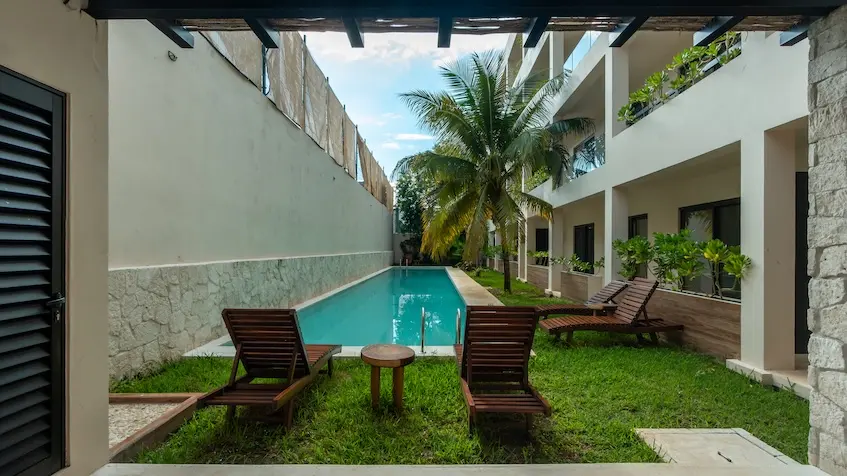 Alberca residencial en Punta Kaan Playa del Carmen