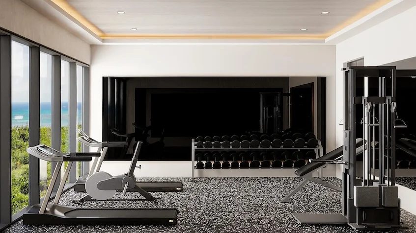 Area gimnasio en Nikki Ocean Playa del Carmen