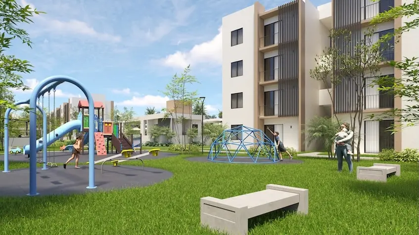 Area infantil en Almaha Residencial Cancun