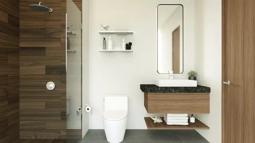 Baño interior completo en Via 55 Playa del Carmen