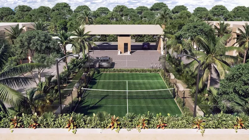 Cancha pader en Nubba Residencial Playa del Carmen