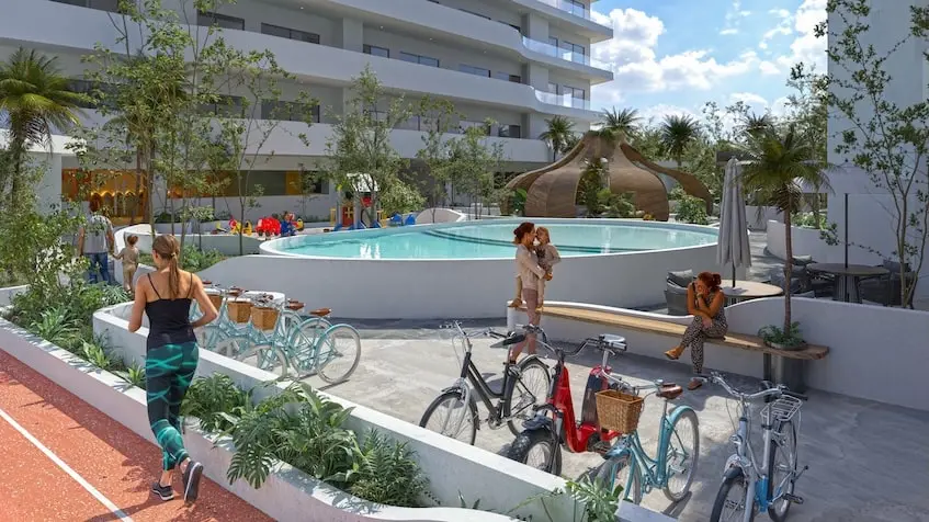 Chapoteadero en Ocean Towers Cancun