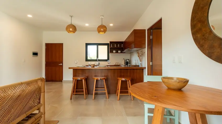 Kitchen with island Punta Kaan Playa del Carmen