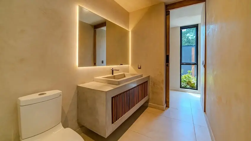 Cocina interal en Reflections Tulum