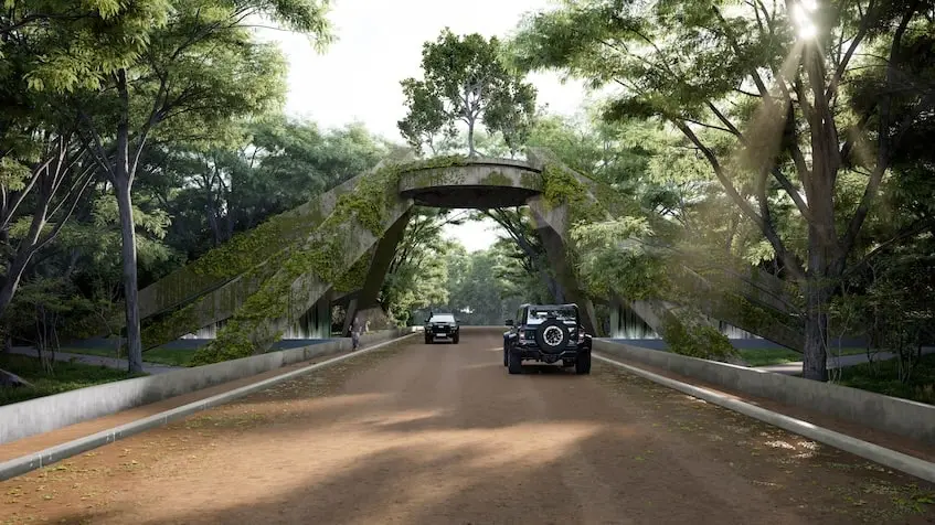 Entrada distintiva en Nativa Cuyo Yucatán