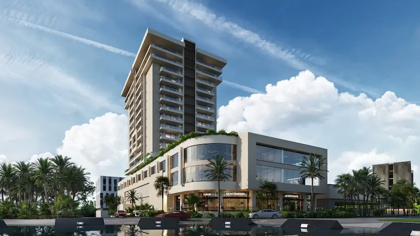 Fachada frontal de Cuore Cumbres Cancun