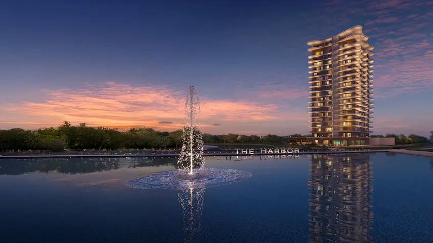 Fachada atardecer de Casa mitos merida