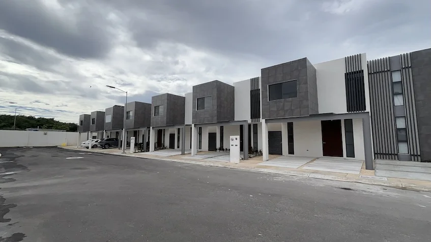 Fachada Casas Campestre la Joya Residencial Playa del Carmen