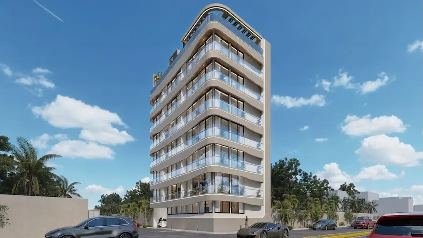 Façade latérale en Dk 42 Playa del Carmen
