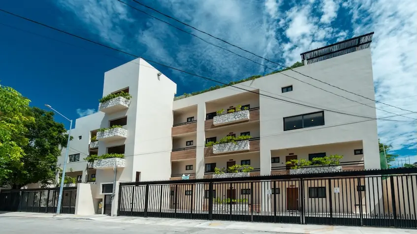 Facade rear de Punta Kaan Playa del Carmen