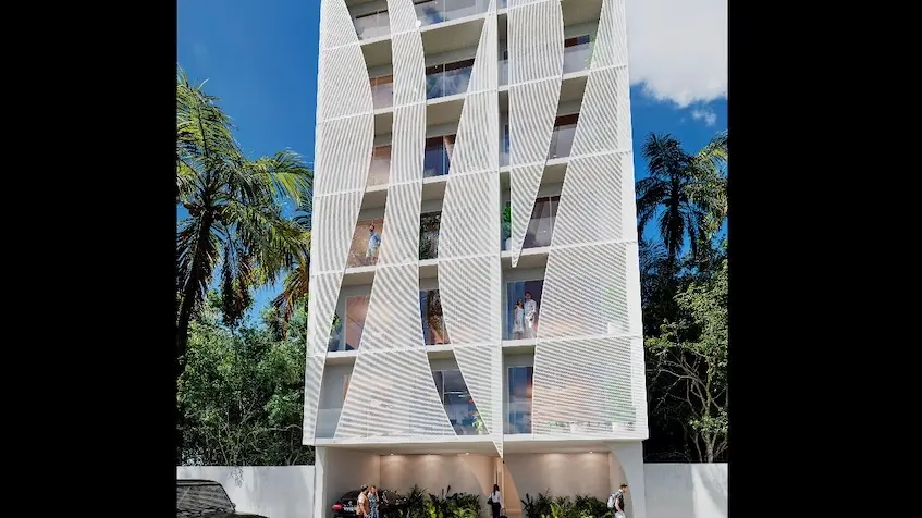 Fachada frontal de Menotto 10 Playa del Carmen