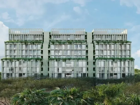 Fachada posterior de Olivia Wow Condos Cancún