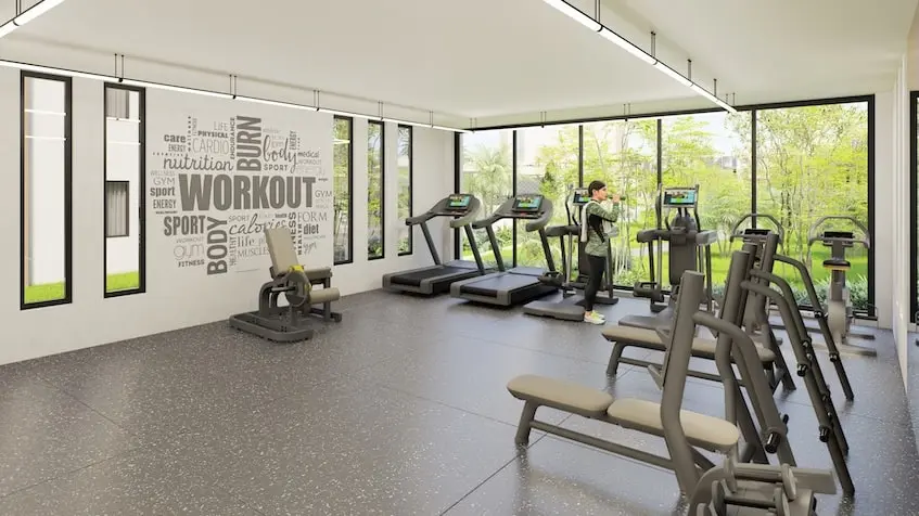 Gimnasio en Almaha Residencial Cancun