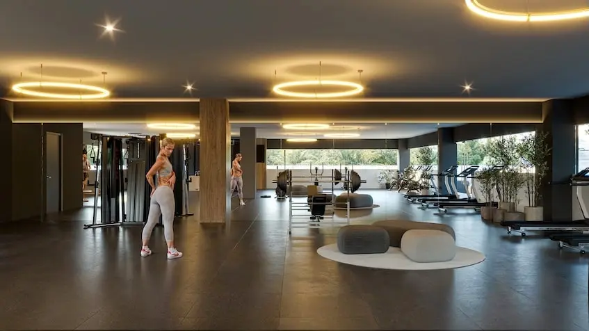 Gimnasio en Ocean Towers Cancun