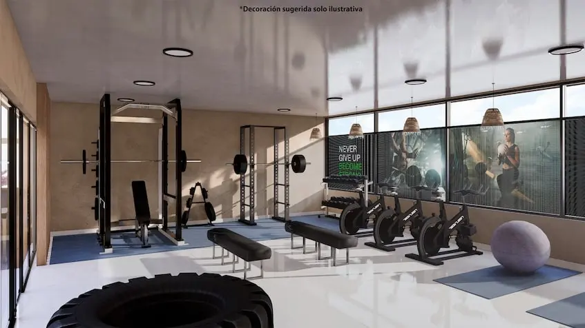 Un gimnasio de Xixa Playa del Carmen