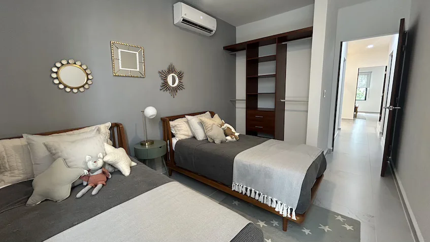 Interior recámara Campestre la Joya Residencial Playa del Carmen