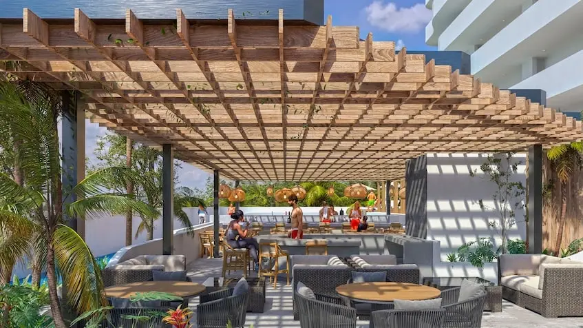 Lounger bar en Ocean Towers Cancun