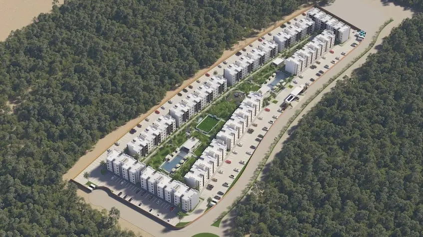 Panoramica general en Almaha Residencial Cancun