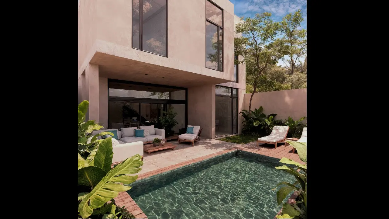 Alberca en Selva Zama Ahimsa Tulum