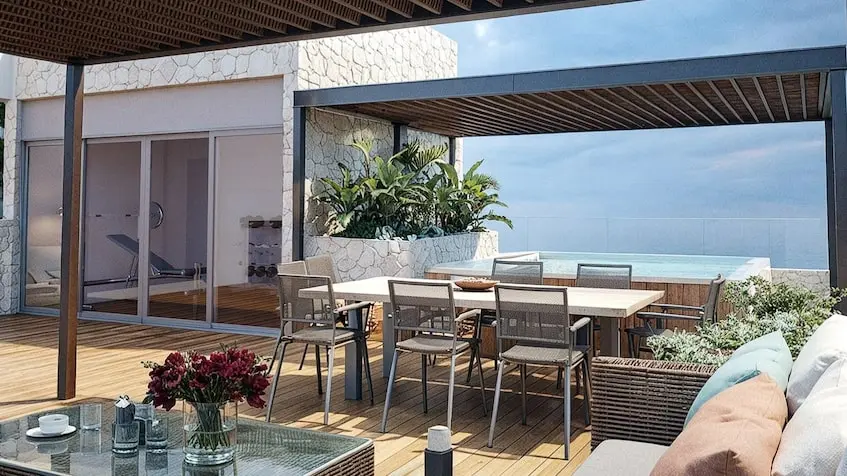 Rooftop con terraza en Costalina Residences Playa del Carmen