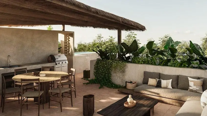 Rooftop terraza de Valentina Tulum
