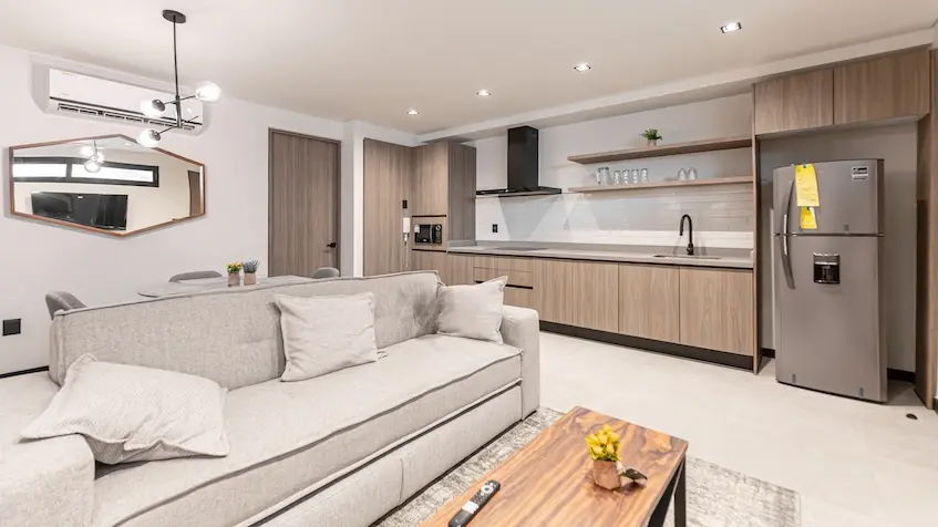 Livingroom with kitchen IB de Nikki Ocean Playa del Carmen