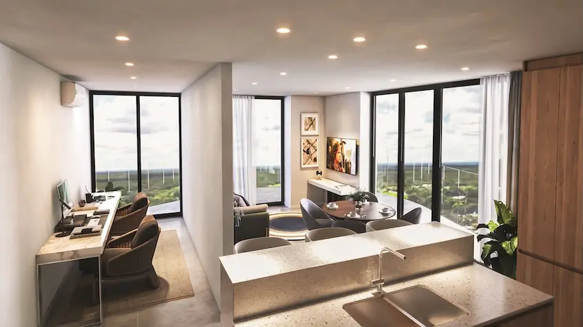 Sala cocina tipologia de Casa mitos merida