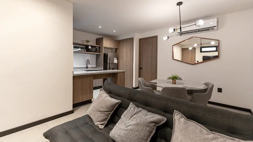 Livingroom and Diningroom Nikki Ocean Playa del Carmen