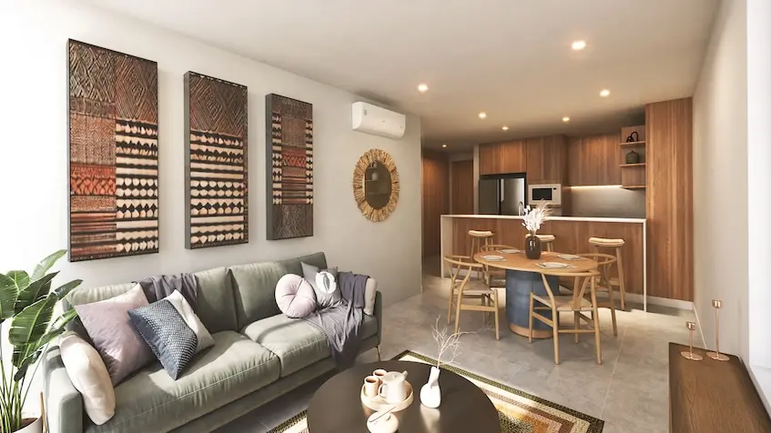 Sala tipologia en Casa mitos merida