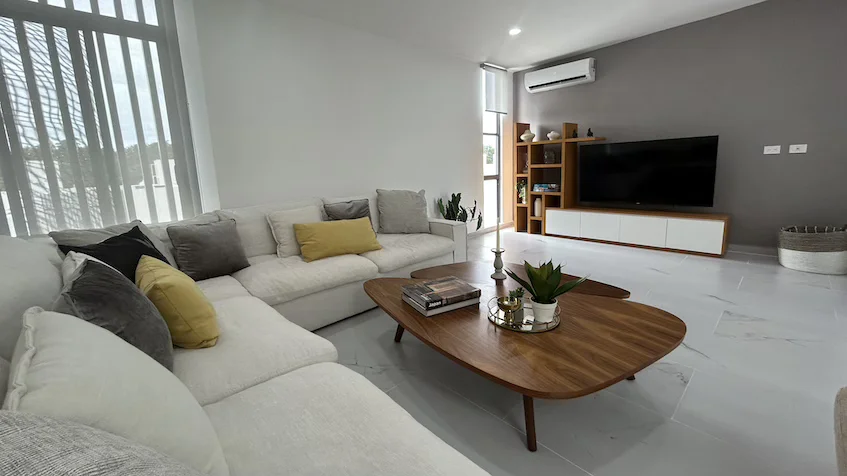Sala Tv campestre la Joya Residencial Playa del Carmen