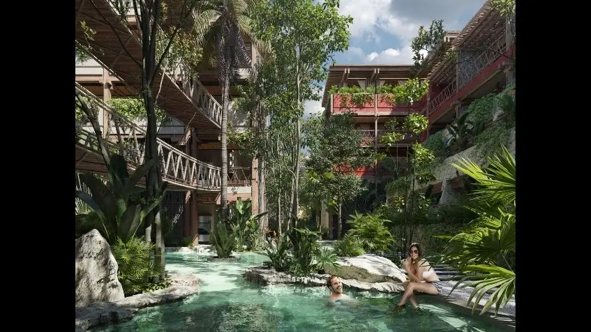 Alberca tipo cenote grand aston alquimia tulum