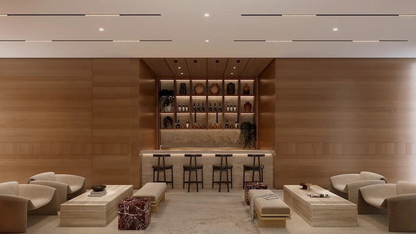 Bar en Athalia Condos Playa del Carmen