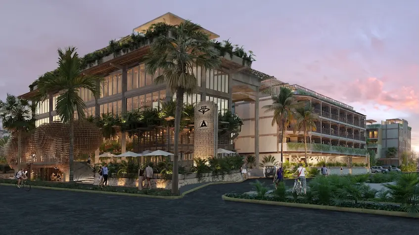 Fachada lateral grand aston alquimia tulum