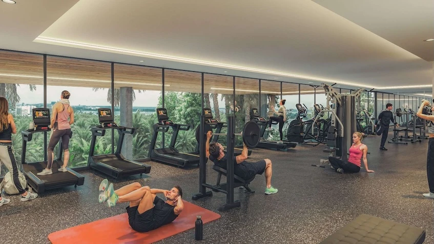 Gym at Azurea Marina Residential Cancun
