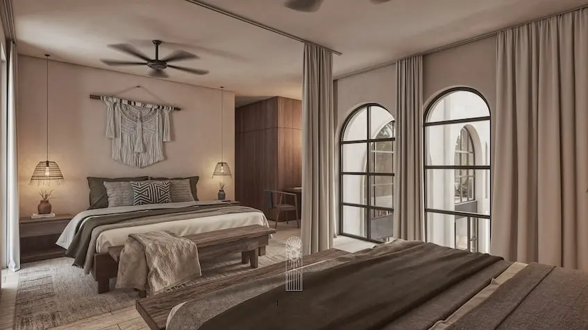 Double room at Kanta Villas Tulum