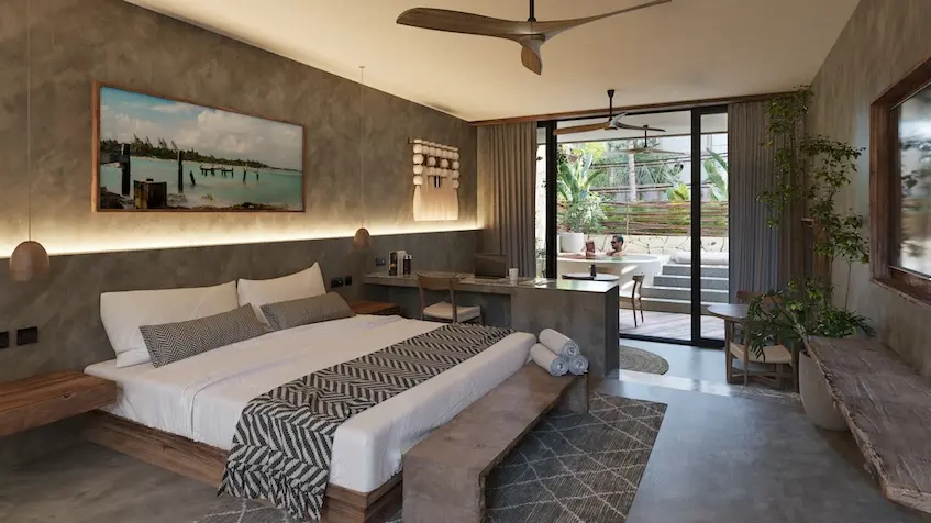 Interior estudio grand asron alquimia tulum