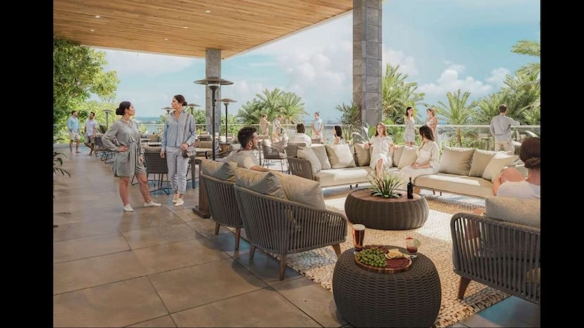 Restaurant at Azurea Marina Residential Cancun