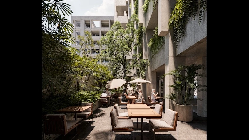 Restaurante en Athalia Condos Playa del Carmen