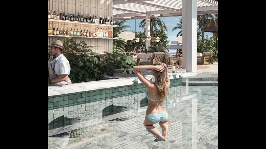 Rooftop con alberca en Landmark Playa del Carmen