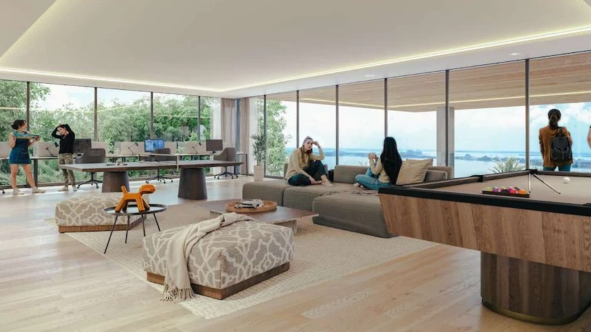 Game room at Azurea Marina Residential Cancun