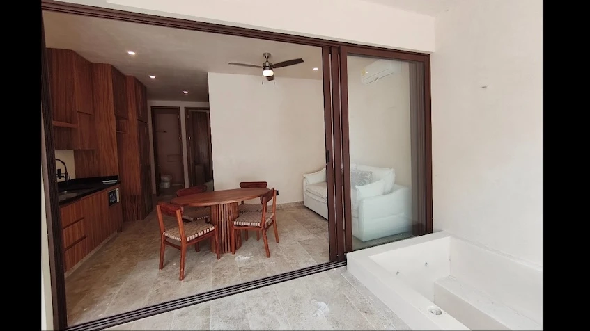 Ventanal con cocina en Uxmal Tulum