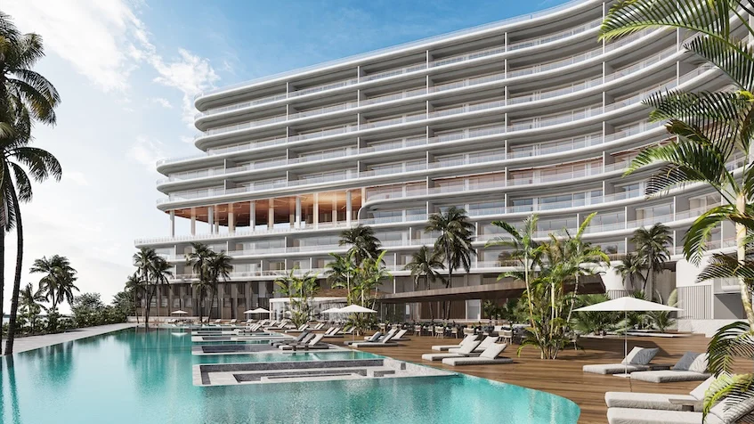 Alberca facade at St Regis Costa Mujeres Cancun